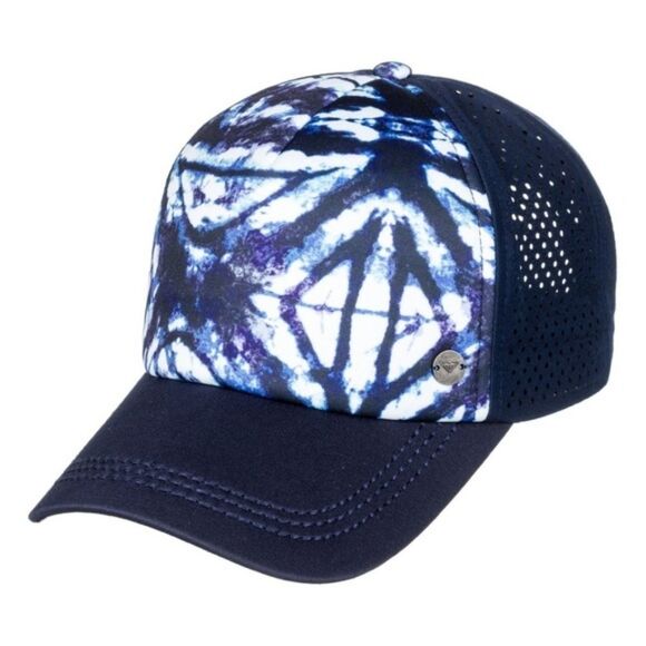 Roxy Waves Machines Trucker Blue Hat Snapback Cap - Picture 5 of 8